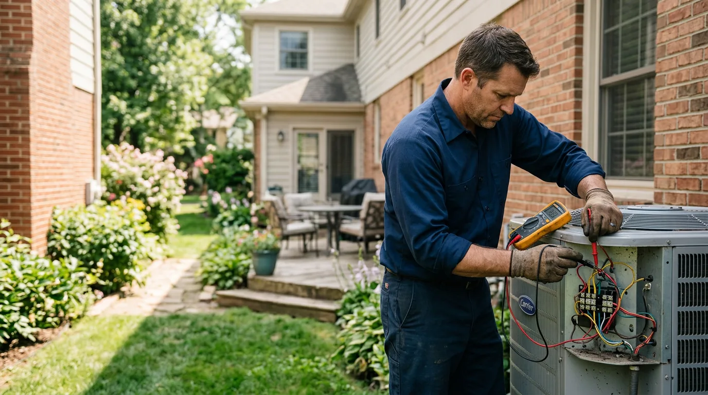 HVAC technician working near Kilgore, TX